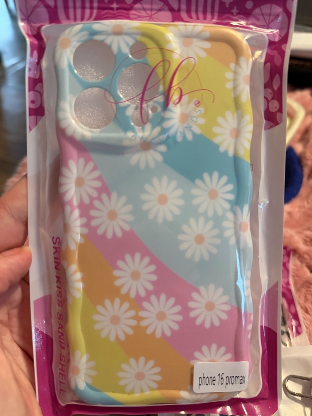 Mag safe Floral Daisy Pastel Phone Case for iPhone 16 Pro Max - Multicolor